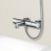 Baterie cada-dus termostatata Hansgrohe, Ecostat 1001, crom